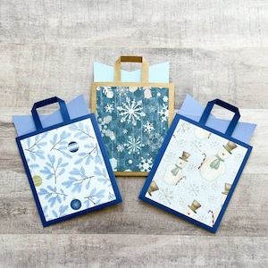 Holiday Gift Card Holders, Shopping Bag Gift Card Holder, Winter Themed Gift, Teacher Gift, Stocking Stuffer, Gift for Teen