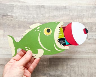 Fishing Gift Card Holder, Hunting Gift Card Holder for Dad, Fathers Day Gift