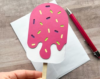 Ice Cream Gift Card Holder, Dessert Gift Card Holder, Food Gift Card Holder, Birthday Gift Card Holder