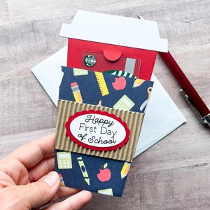 Teacher Gift Card Holder, Coffee Cup Gift Card Holder, Teacher Appreciation Gift, End Of School Year Gift, First Day Of School Gift