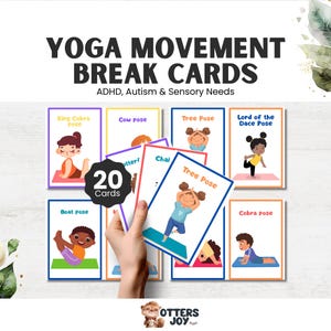 Movement Therapy Cards, Sensory Activity Flashcards for Kids, Printable Movement Break Tools for Autism, 	Movement Therapy Cards, Printable Flashcards for Kids, Sensory Activities & Movement Breaks for ADHD, Movement Therapy Cards, Sensory Break Flashcards for Kids, Printable Tools for Autism & ADHD Resources, 	Movement Therapy Cards, Kids' Sensory Activity Flashcards, Printable Movement Breaks for Special Education, 	Movement Therapy Cards, Printable Sensory Activity Tools for Kids, Movement