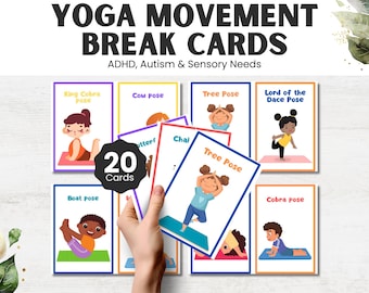 Yoga Movement Therapy Cards: Sensory Activities for Autism & ADHD (PDF)