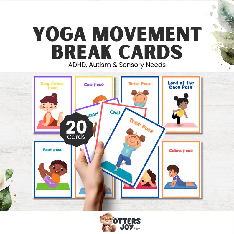 Movement Therapy Cards, Sensory Activity Flashcards for Kids, Printable Movement Break Tools for Autism, 	Movement Therapy Cards, Printable Flashcards for Kids, Sensory Activities & Movement Breaks for ADHD, Movement Therapy Cards, Sensory Break Flashcards for Kids, Printable Tools for Autism & ADHD Resources, 	Movement Therapy Cards, Kids' Sensory Activity Flashcards, Printable Movement Breaks for Special Education, 	Movement Therapy Cards, Printable Sensory Activity Tools for Kids, Movement