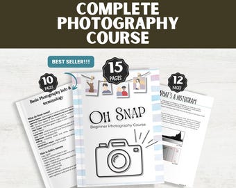 Photography Class Kit for Kids: Beginner Lessons & Teaching Guide (PDF Download)