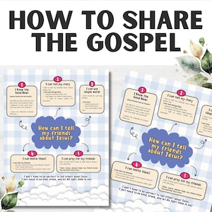 Share the Gospel Christian Craft: Kids’ VBS Printable Activity (Digital Download)