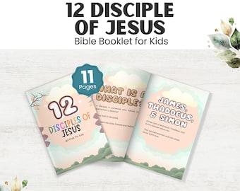 12 Disciples Bible Activity: Printable Sunday School Craft (PDF Download)