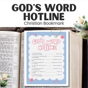 Bible Emergency Scripture Guide: Printable Christian Verse Reference Cards for Quick Encouragement (Digital Download)