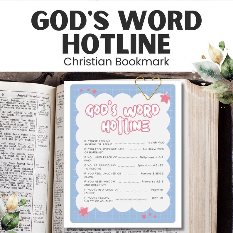 Crisis Scripture Guide.pdf Bible Emergency Scripture Guide: Printable Christian Verse Reference ...