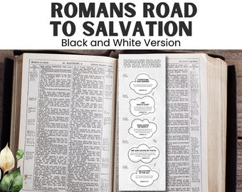Romans Road Gospel Tract: Christian Bible Study Bookmark PDF Download