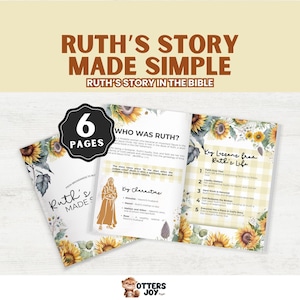 Ruth Bible Study Guide: Old Testament Summary, Sunday School Resource (PDF Download)
