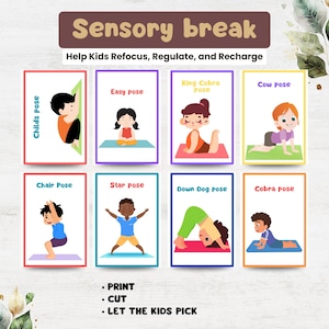 Movement Therapy Cards, Sensory Activity Flashcards for Kids, Printable Movement Break Tools for Autism, 	Movement Therapy Cards, Printable Flashcards for Kids, Sensory Activities & Movement Breaks for ADHD, Movement Therapy Cards, Sensory Break Flashcards for Kids, Printable Tools for Autism & ADHD Resources, 	Movement Therapy Cards, Kids' Sensory Activity Flashcards, Printable Movement Breaks for Special Education, 	Movement Therapy Cards, Printable Sensory Activity Tools for Kids, Movement