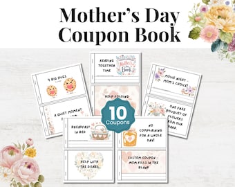 Mother's Day Coupon Book: Printable Vouchers for New Mom (Digital Download)