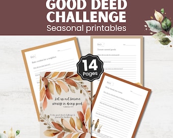 Thanksgiving Kindness Activity: 14-Day Family Gratitude Challenge (Printable)