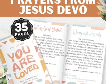 Christian Devotional Journal: Prayers from Jesus, Bible Study (PDF Download)