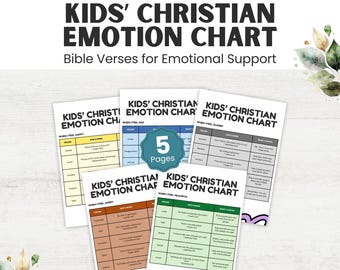 Christian Emotion Chart: Bible Verse Feelings Table (Printable PDF Download)