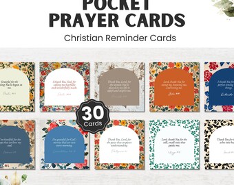 Pocket Prayer Cards: Scripture for Daily Inspiration (Digital Download PDF)