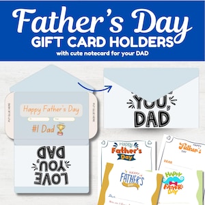 Gift Card Holder for my dad, Personalized Appreciation Gift for my father, Unique Design, DIY surprise idea, grandpa day, Happy Fathers Day