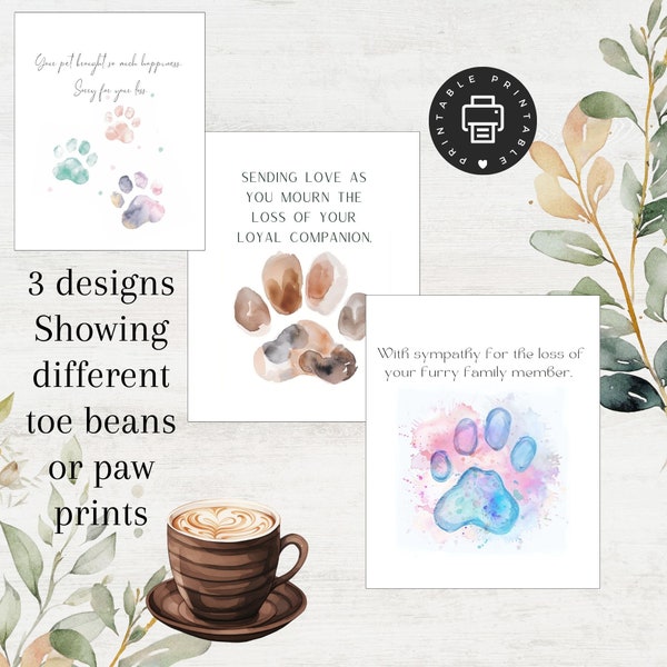 Loss of Pet Card - Etsy