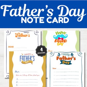 Father Day Personalized Gift, Handwritten Card for Dad, Unique Gift for Him, Best Dad Card, New Dad Surprise, Notecard Template, For Grandpa