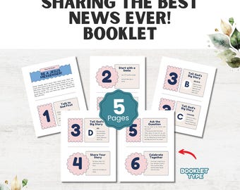 Sharing the Best News Ever! – Christian Gospel Action Booklet for Kids and Families, Simple Evangelism Printable, Faith-Based Activity