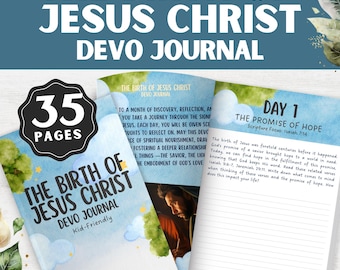 Kids 30-Day Devotional Journal: Scripture Study, Prayer (PDF Printable)