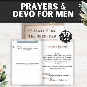 Men&#39;s Christian Devotional Journal: Prayer, Bible Study, Spiritual Growth (PDF Download)