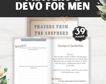 Men's Christian Devotional Journal: Prayer, Bible Study, Spiritual Growth (PDF Download)