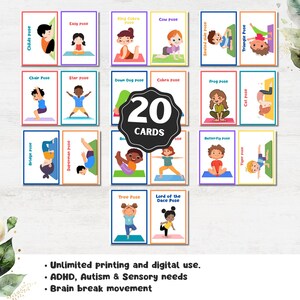 Movement Therapy Cards, Sensory Activity Flashcards for Kids, Printable Movement Break Tools for Autism, 	Movement Therapy Cards, Printable Flashcards for Kids, Sensory Activities & Movement Breaks for ADHD, Movement Therapy Cards, Sensory Break Flashcards for Kids, Printable Tools for Autism & ADHD Resources, 	Movement Therapy Cards, Kids' Sensory Activity Flashcards, Printable Movement Breaks for Special Education, 	Movement Therapy Cards, Printable Sensory Activity Tools for Kids, Movement