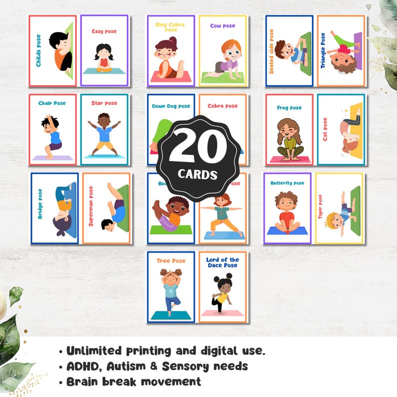 Movement Therapy Cards, Sensory Activity Flashcards for Kids, Printable Movement Break Tools for Autism, 	Movement Therapy Cards, Printable Flashcards for Kids, Sensory Activities & Movement Breaks for ADHD, Movement Therapy Cards, Sensory Break Flashcards for Kids, Printable Tools for Autism & ADHD Resources, 	Movement Therapy Cards, Kids' Sensory Activity Flashcards, Printable Movement Breaks for Special Education, 	Movement Therapy Cards, Printable Sensory Activity Tools for Kids, Movement