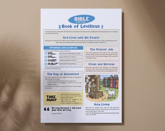 Leviticus Bible Summary: One Page Printable for Kids (PDF)