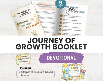 Christian Printable Bundles: Guided Devotional and Bible Study Journal for Teen Spiritual Growth