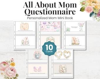 All About Mom Questionnaire: Mother's Day Keepsake (Digital Download)
