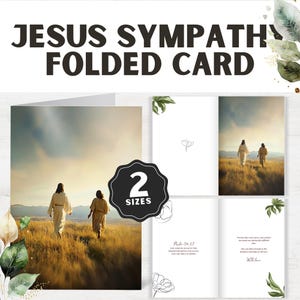 Condolence Card Christian, Sympathy Grief Card, Bible Verse Comfort for Loss, Bereavement Support Gift, Instant PDF for Loss, Jesus Card
