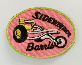 Embroidered Sidewinder Barris Iron On Patch (7.5 x 5.5cm)