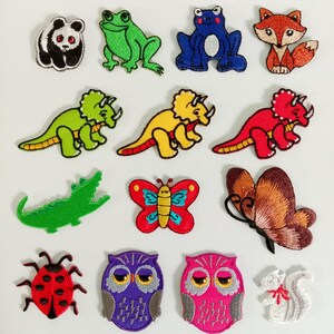 Colorful Animal Iron on Patch, Animal Applique