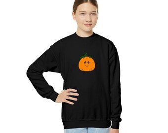 Halloween Pumpkin Youth Crewneck Sweatshirt