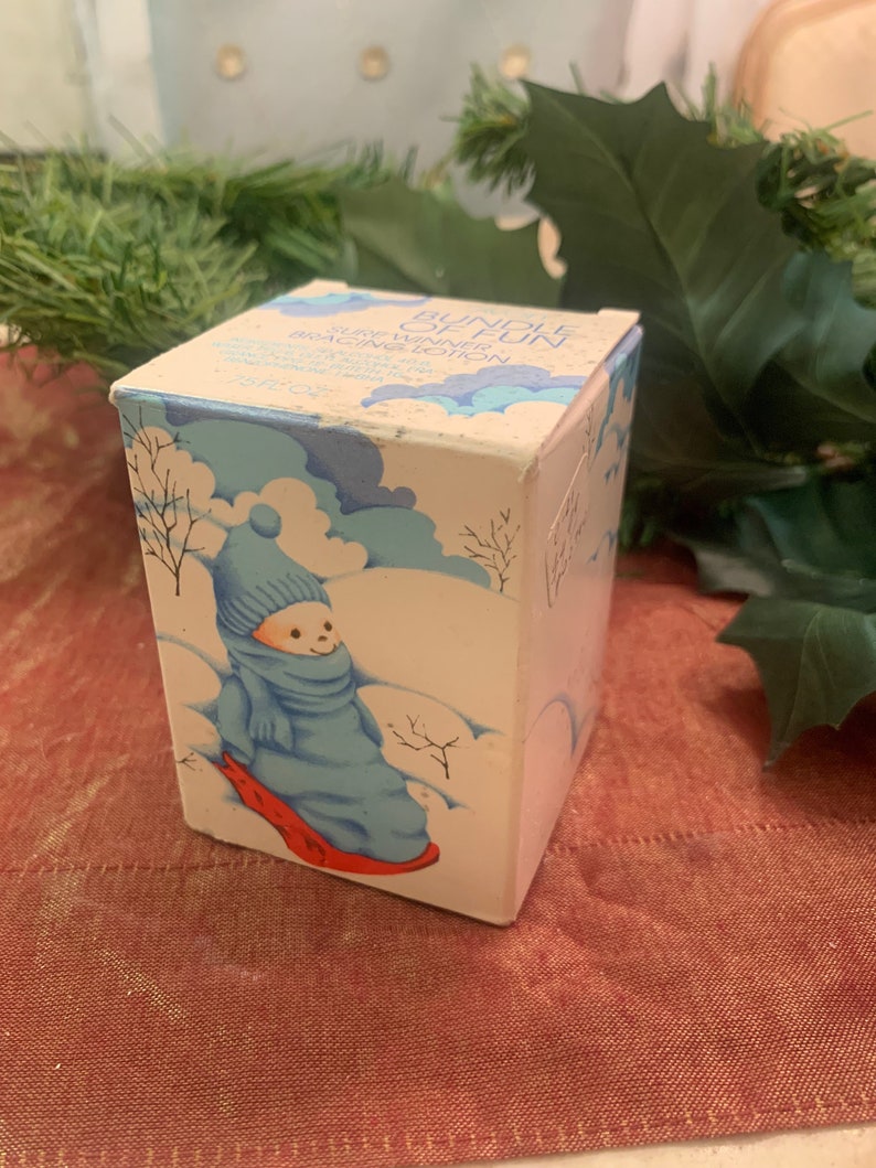 RARE Bundle of Fun Avon, Vintage Avon, Boy on Sled Avon Perfume