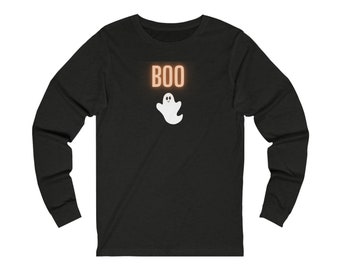 Halloween Cute Ghost Boo  - Unisex Jersey Long Sleeve Tee