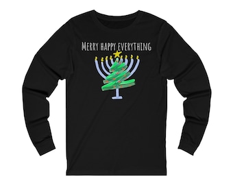 Merry Happy Everything Interfaith Long Sleeve Shirt