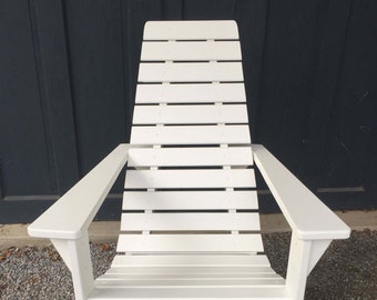 Modern Adirondack Chair in 10 Colors of Poly Without Head Cushion, Shipping Included!