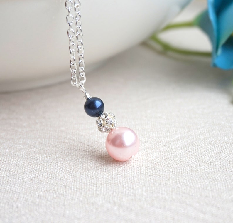 blush pearl necklace