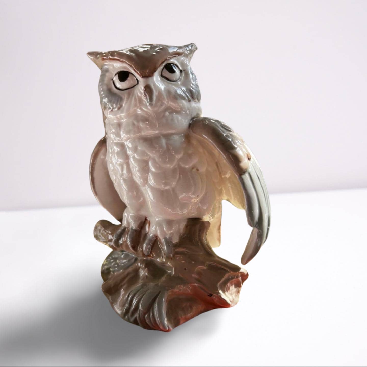 Vintage 1974 Porcelain Owl by Aldon Accessories NYC
