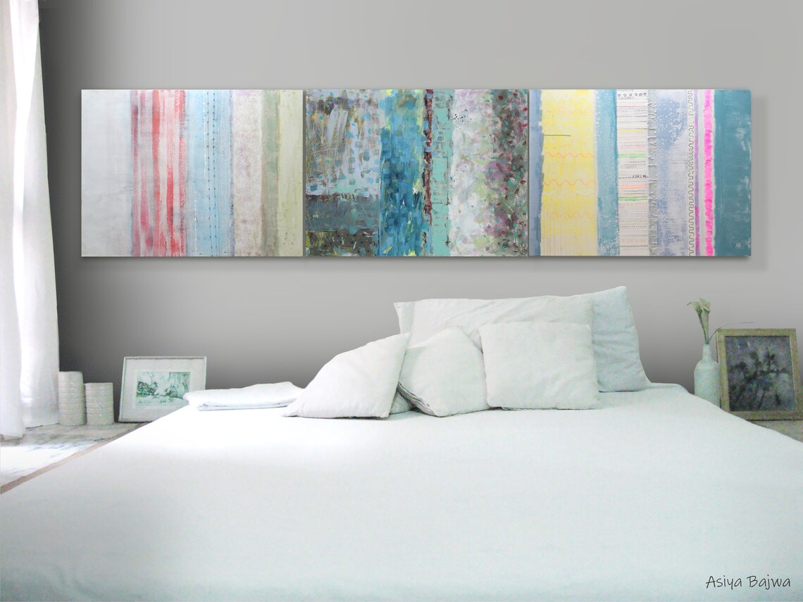 Art CANVAS Painting Wall Art, Modern Abstract Art 32 X 24 X 1.5each