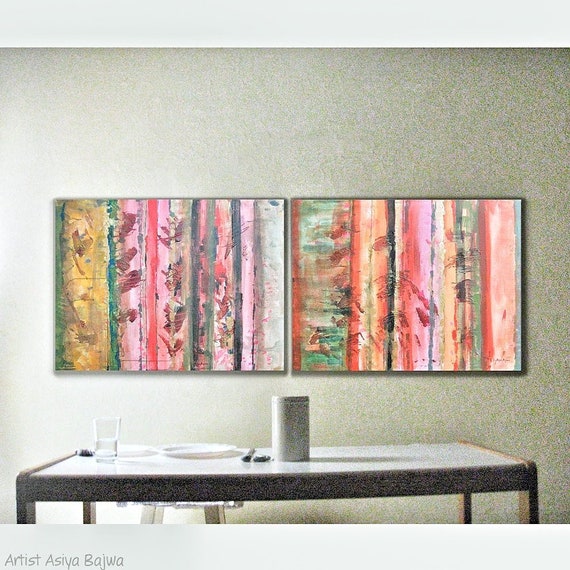 Wall Art Wall PAINTING Acrylic Abstract Decor Modern Abstract Etsy
