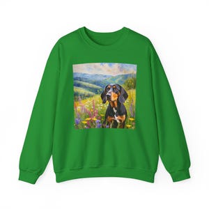 Black & Tan Coonhound Unisex 50/50 Crewneck Sweatshirt