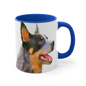 Blue Heeler - Australian Cattle Dog &#39;Percy&#39; Accent Coffee Mug