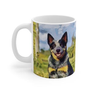 Blue Heeler - Australian Cattle Dog &#39;Bailey&#39; Ceramic Mug 11oz