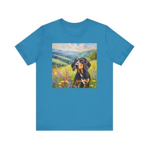 Black & Tan Coonhound Unisex Jersey Short Sleeve Tee