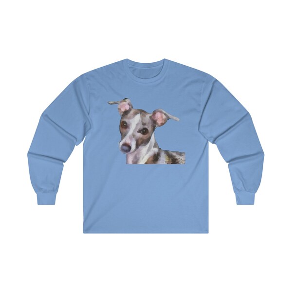 Italian Greyhound 'Lilly' Unisex Cotton Long Sleeve Tee