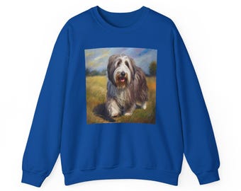 Bearded Collie 50/50 Crewneck Sweatshirt